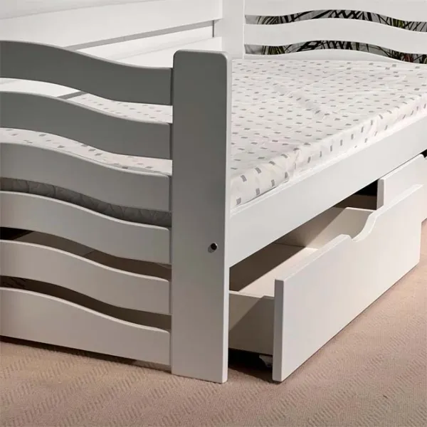 Pat Mobicasa Jerry 90 x 200 cm / Lemn / White photo 9 Pat Mobicasa Jerry 90 x 200 cm / Lemn / White photo 9