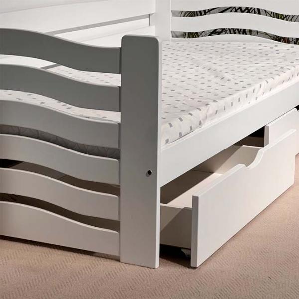 Pat Mobicasa Jerry 90 x 200 cm / Lemn / White photo 9 Pat Mobicasa Jerry 90 x 200 cm / Lemn / White photo 9