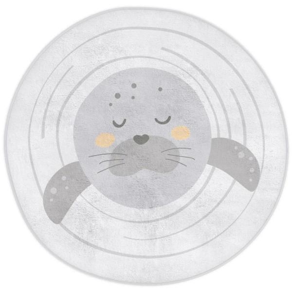 Covoraş pentru joc Kikka Boo Seally Me (31108030057) 0+/ Rotund/ Gray photo 1