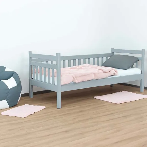 Кровать Mobicasa Grizzly 80 x 160 см / Дерево / Серый photo 2 Кровать Mobicasa Grizzly 80 x 160 см / Дерево / Серый photo 2