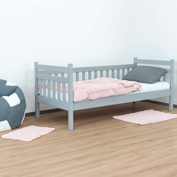 Кровать Mobicasa Grizzly 80 x 160 см / Дерево / Серый photo 2 Кровать Mobicasa Grizzly 80 x 160 см / Дерево / Серый photo 2