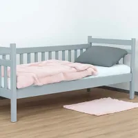 Кровать Mobicasa Grizzly 80 x 160 см / Дерево / Серый photo 4