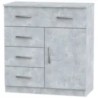 Комод KompaniT 1-3-1 84.9 x 80 x 39см / ЛДСП / Ателье Светлый