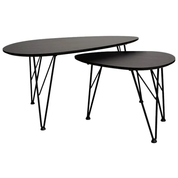 Set măsuțe de cafea DecoPrim CT-2010 MCANS-LJG-BLK Black photo 1