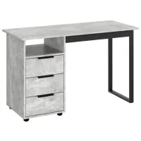 Офисный стол ML-Mobila Лофт-8 ДСП/ Серый
