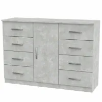 Комод KompaniT 8+1 85 x 120.2 x 39см / ЛДСП / Ателье Светлый