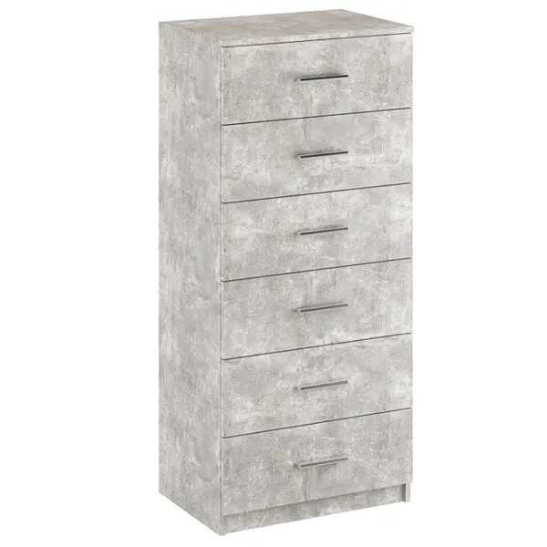 Комод KompaniT 6 134.8 x 60 x 42см / ДСП / Ателье Светлый photo 1