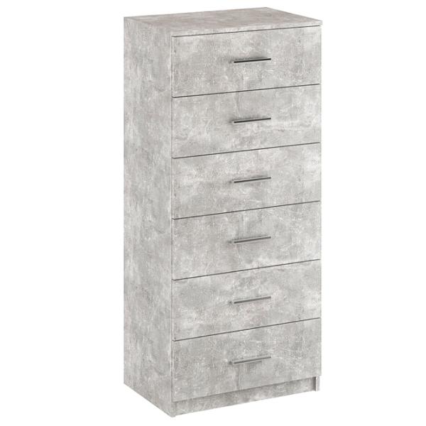 Комод KompaniT 6 134.8 x 60 x 42см / ДСП / Ателье Светлый photo 1