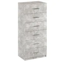 Комод KompaniT 6 134.8 x 60 x 42см / ДСП / Ателье Светлый