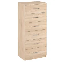 Комод KompaniT 6 134.8 x 60 x 42см / ДСП / Дуб Сонома