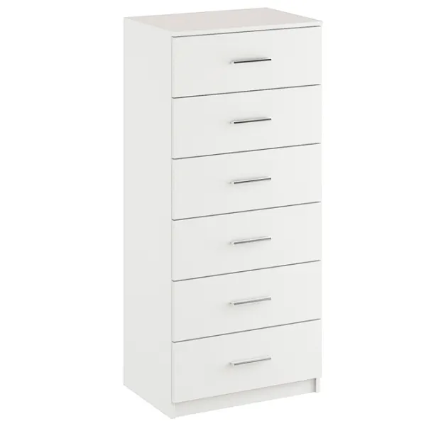 Комод KompaniT 6 134.8 x 60 x 42см / ДСП / Нимфея Альба photo 1