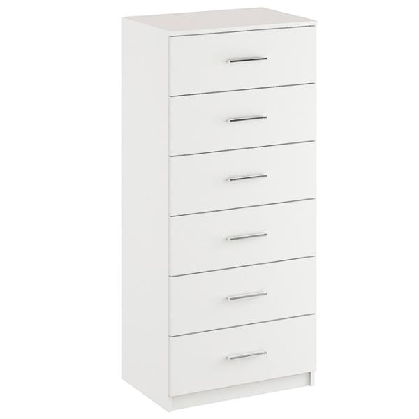 Комод KompaniT 6 134.8 x 60 x 42см / ДСП / Нимфея Альба photo 1