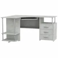 Офисный стол KompaniT СУ- 4 ДСП/ Серый