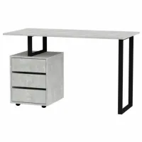 Офисный стол KompaniT СП "Лофт-2" ДСП/ Серый
