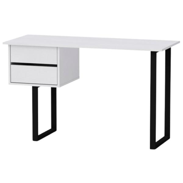 Офисный стол KompaniT Лофт-3 ДСП/ Белый photo 1