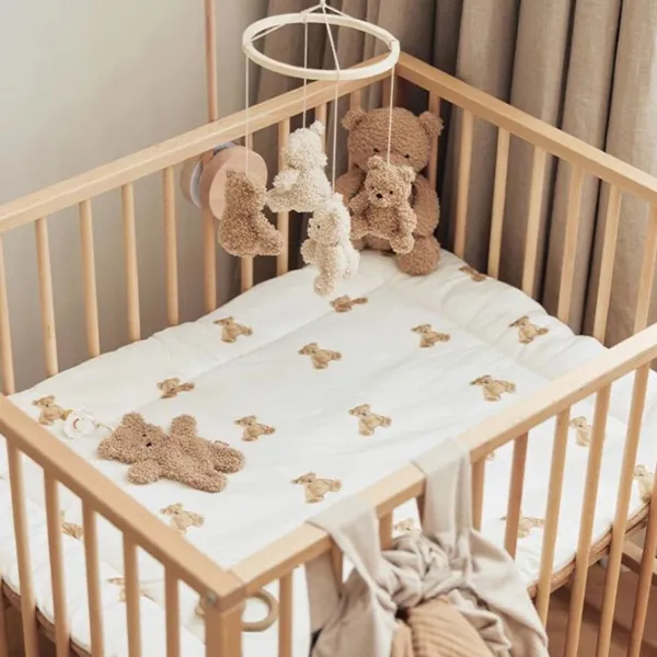 Covoraş pentru joc Jollein Teddy Bear (9370036) 0+/ Dreptunghiular/ Beige photo 6