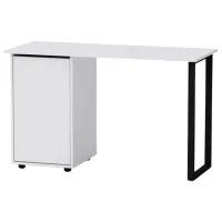 Офисный стол KompaniT Лофт-5 ДСП/ Белый