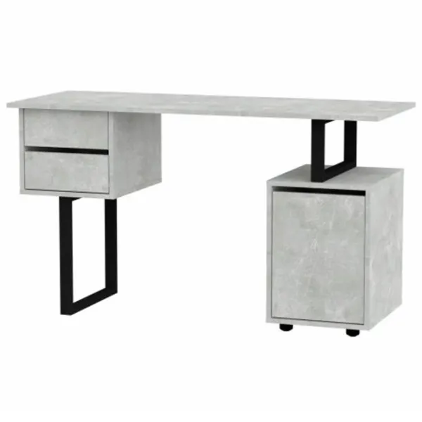 Офисный стол KompaniT Лофт-4 ДСП/ Серый photo 1