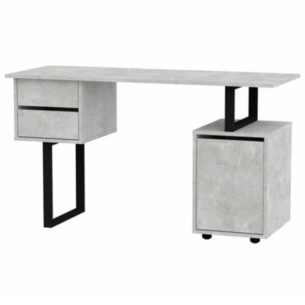 Офисный стол KompaniT Лофт-4 ДСП/ Серый photo 1