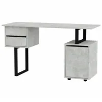 Офисный стол KompaniT Лофт-4 ДСП/ Серый