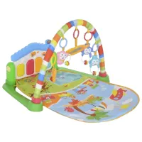 Covoraş pentru joc Huanger Piano Fitness Rack (HE0605) 0+/ Transformer/ Multicolor