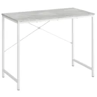 Офисный стол KompaniT Лофт-9 ДСП/ Серый