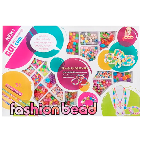 Креативный набор Lulu Fashion Bead 338-963 3+ / Разноцветный Розовый photo 1