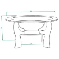 Măsuță de cafea ML-Mobila МЛ -5 Anthracite photo 2