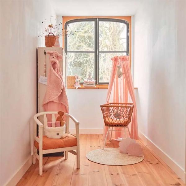 Baldachin pentru pătuț Jollein Vintage  Pink / Bumbac photo 4