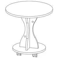 Măsuță de cafea ML-Mobila МЛ -7 Anthracite photo 2