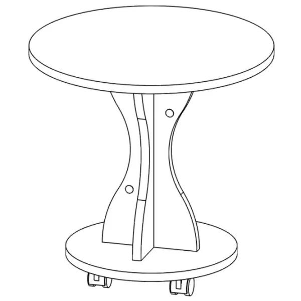 Măsuță de cafea ML-Mobila МЛ -7  White photo 2