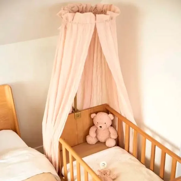 Baldachin pentru pătuț Jollein Vintage  Wild Rose / Bumbac photo 4