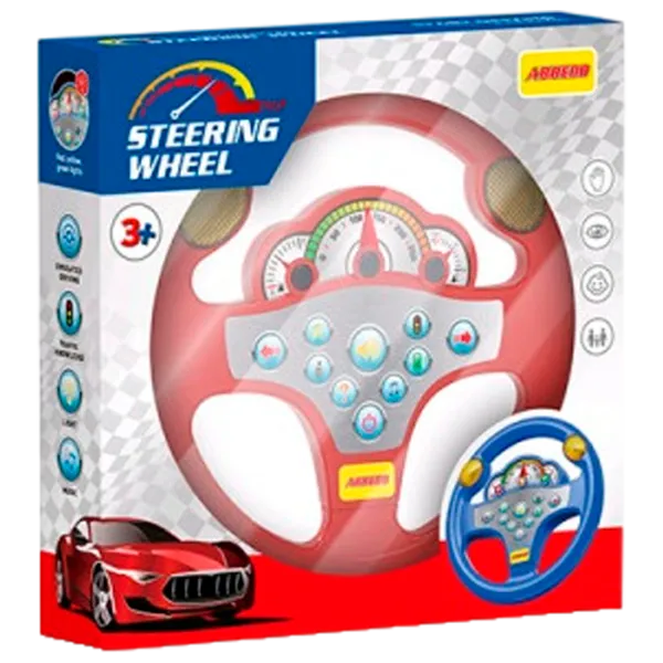 Интерактивная игрушка Optmarket Steering Wheel 201678685 3+ / Разноцветный Красный photo 1