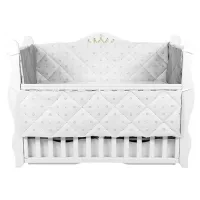 Барьер для кроватки PernaMea Coronita Серый / Хлопок