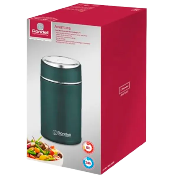 Пищевой термос Rondell Classic RDS-1660 Зеленый 0.7л photo 4