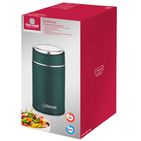 Пищевой термос Rondell Classic RDS-1660 Зеленый 0.7л photo 4