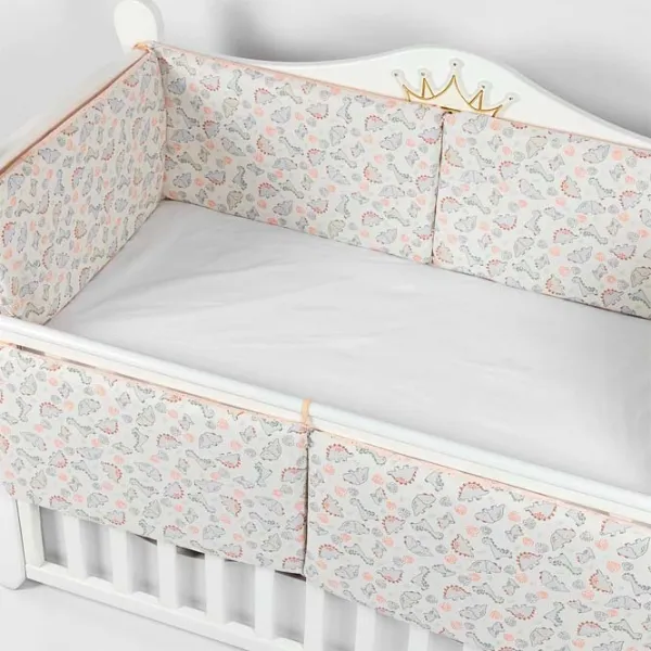 Barieră pentru pătuț PernaMea Baby Dinno Brown / Bumbac photo 2