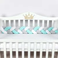 Barieră pentru pătuț PernaMea Cosita Turcoaz / Bumbac