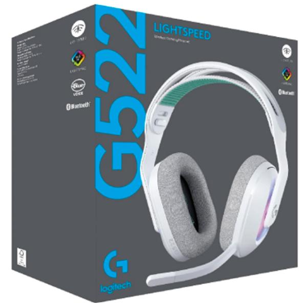 Căști Logitech G522 Green White Fără fir/ Gaming photo 6