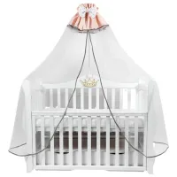 Baldachin pentru pătuț Jollein Confort Pink / Bumbac