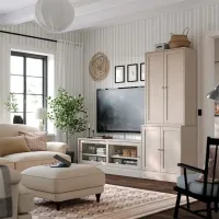 Гостиная Ikea Havsta Линейная / White photo 5