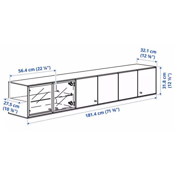 Living Ikea Boastad Liniară / Black photo 4
