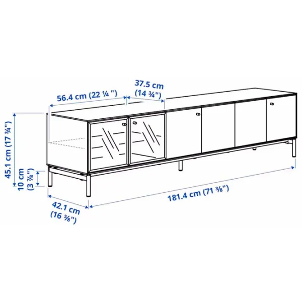 Living Ikea Boastad Liniară / Black photo 5