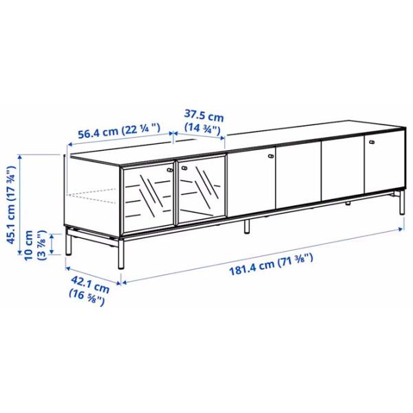 Living Ikea Boastad Liniară / Black photo 5