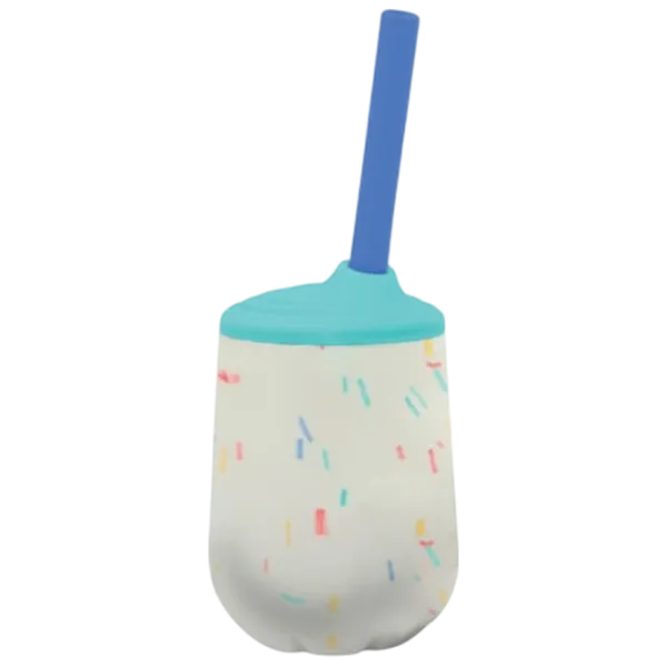 Sticluță cu pai Nuby NV04035 0.12l 12 luni / Silicon / Multicolor photo 2