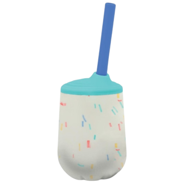 Sticluță cu pai Nuby NV04035 0.12l 12 luni / Silicon / Multicolor photo 2