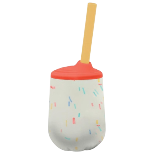 Sticluță cu pai Nuby NV04035 0.12l 12 luni / Silicon / Multicolor photo 3