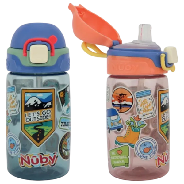 Бутылочка Nuby NV04047 0.415л 4 года / Силикон / Разноцветный photo 1