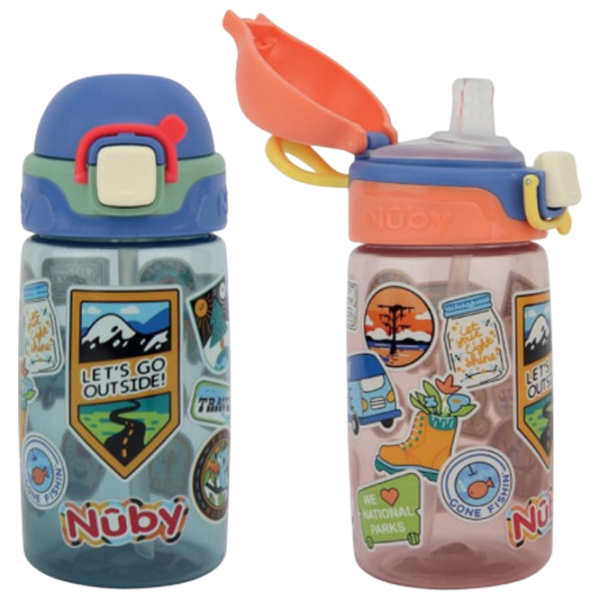 Бутылочка Nuby NV04047 0.415л 4 года / Силикон / Разноцветный photo 1