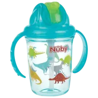 Бутылочка Nuby NV0414017AQUA 0.24л 12 месяцев / Тритан / Синий